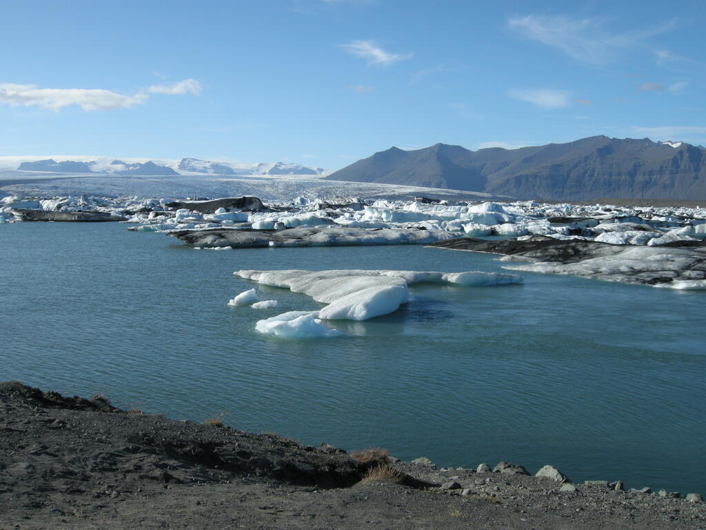 Eisberge im Jökulsárlón